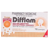 Difflam Sugar Free Lozenge Orange 16